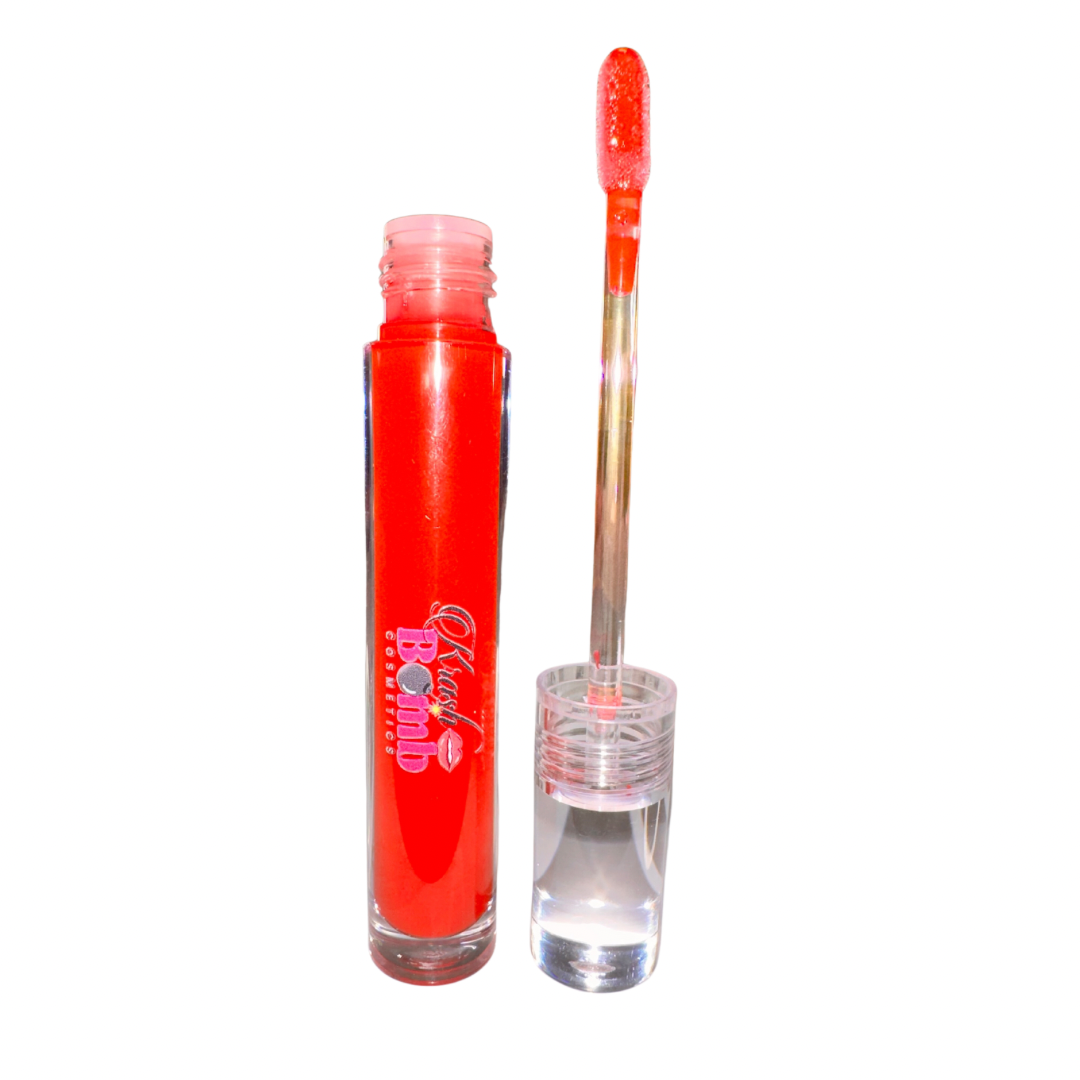 Clear Top Lip Gloss Class Red